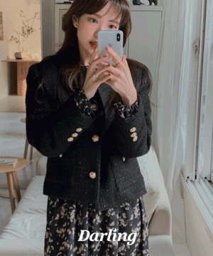[MADE] Glam Tweed Jacket (Mink Lining):[PRODUCT_SUMMARY_DESC]