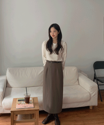 Annie belted wool skirt : [PRODUCT_SUMMARY_DESC]