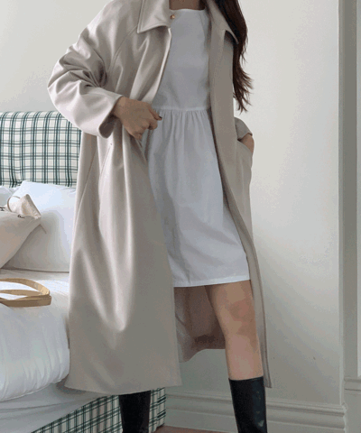 Ande hidden button trench coat : [PRODUCT_SUMMARY_DESC]