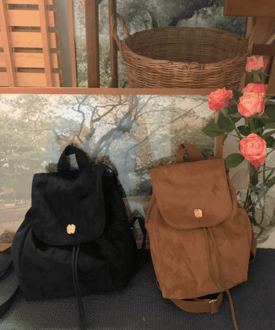 Melow suede backpack