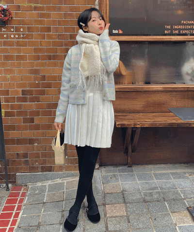 high linen pleated knit skirt : [PRODUCT_SUMMARY_DESC]